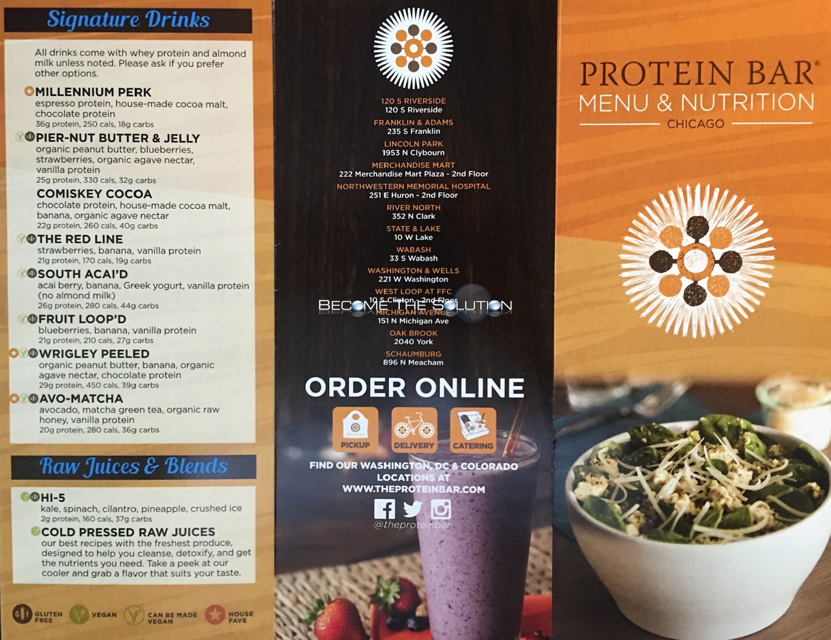 protein bar and kitchen chicago menu